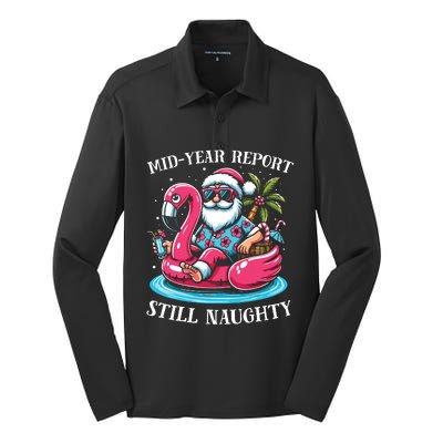 Mid Year Report Still Naughty Christmas In July Beach Summer Silk Touch Performance Long Sleeve Polo