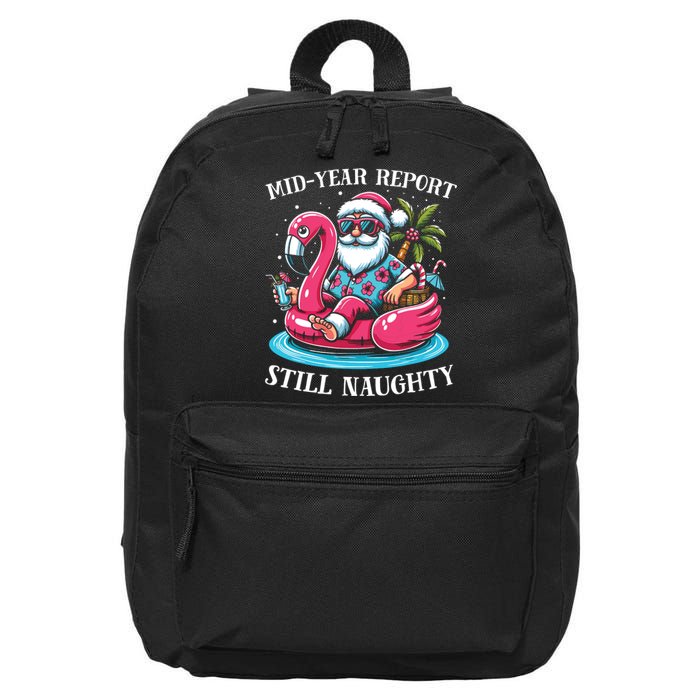 Mid Year Report Still Naughty Christmas In July Beach Summer 16 in Basic Backpack