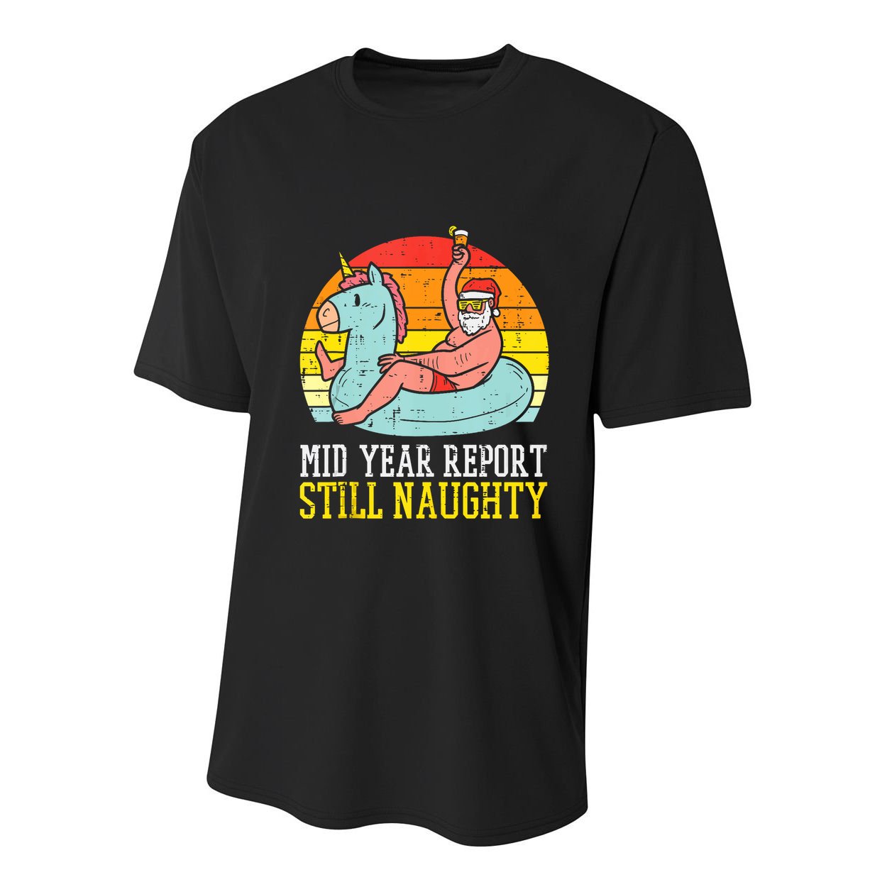 Mid Year Report Still Naughty Santa Summer Christmas In July Tank Top Youth Performance Sprint T-Shirt