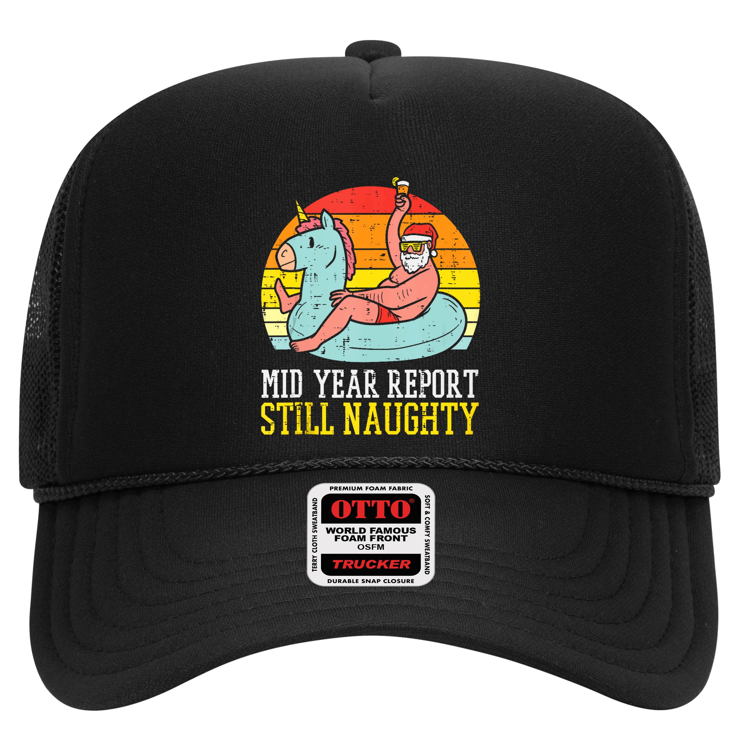 Mid Year Report Still Naughty Santa Summer Christmas In July Tank Top Hat
