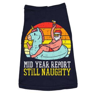 Mid Year Report Still Naughty Santa Summer Christmas In July Doggie Tank