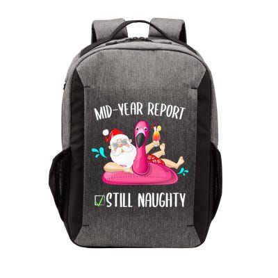 Mid Year Report Still Naughty Christmas In July Santa Funny Vector Backpack