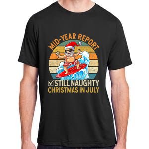 Mid Year Report Still Naughty Christmas In July Hello Summer Adult ChromaSoft Performance T-Shirt