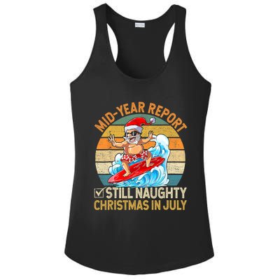 Mid Year Report Still Naughty Christmas In July Hello Summer Ladies PosiCharge Competitor Racerback Tank