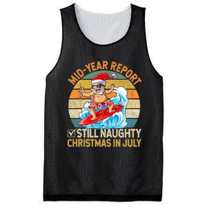 Mid Year Report Still Naughty Christmas In July Hello Summer Mesh Reversible Basketball Jersey Tank