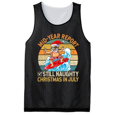 Mid Year Report Still Naughty Christmas In July Hello Summer Mesh Reversible Basketball Jersey Tank