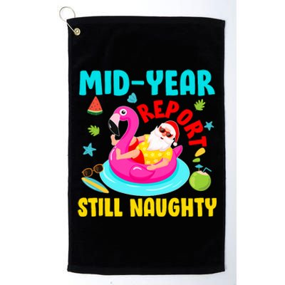 Mid Year Report Still Naughty Christmas In July Santa Platinum Collection Golf Towel