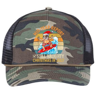 Mid Year Report Still Naughty Christmas In July Hello Summer Retro Rope Trucker Hat Cap