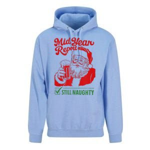 Mid Year Report Still Naughty Christmas In July Santa Claus Unisex Surf Hoodie