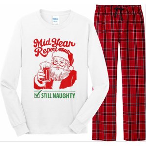 Mid Year Report Still Naughty Christmas In July Santa Claus Long Sleeve Pajama Set