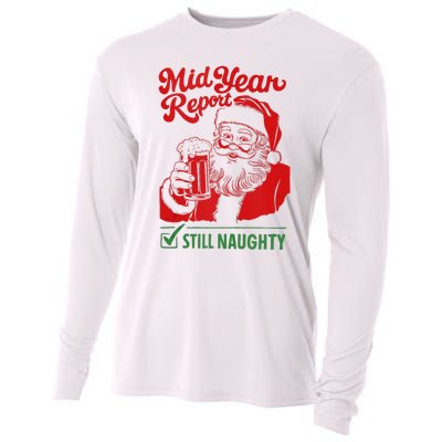 Mid Year Report Still Naughty Christmas In July Santa Claus Cooling Performance Long Sleeve Crew