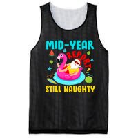 Mid Year Report Still Naughty Christmas In July Santa Mesh Reversible Basketball Jersey Tank