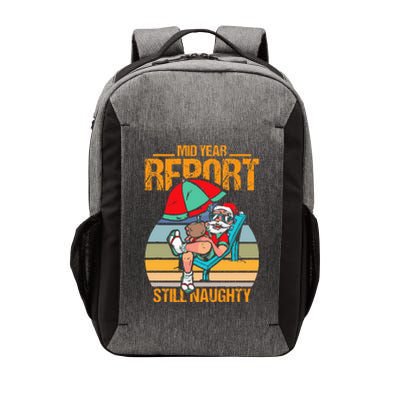 mid year report still naughty christmas in july Vector Backpack