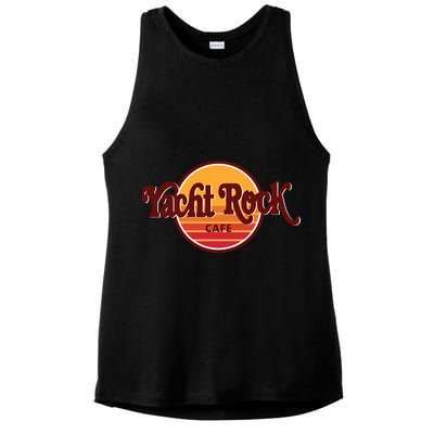 Middleclassfancy Yacht Rock Cafe Ladies PosiCharge Tri-Blend Wicking Tank