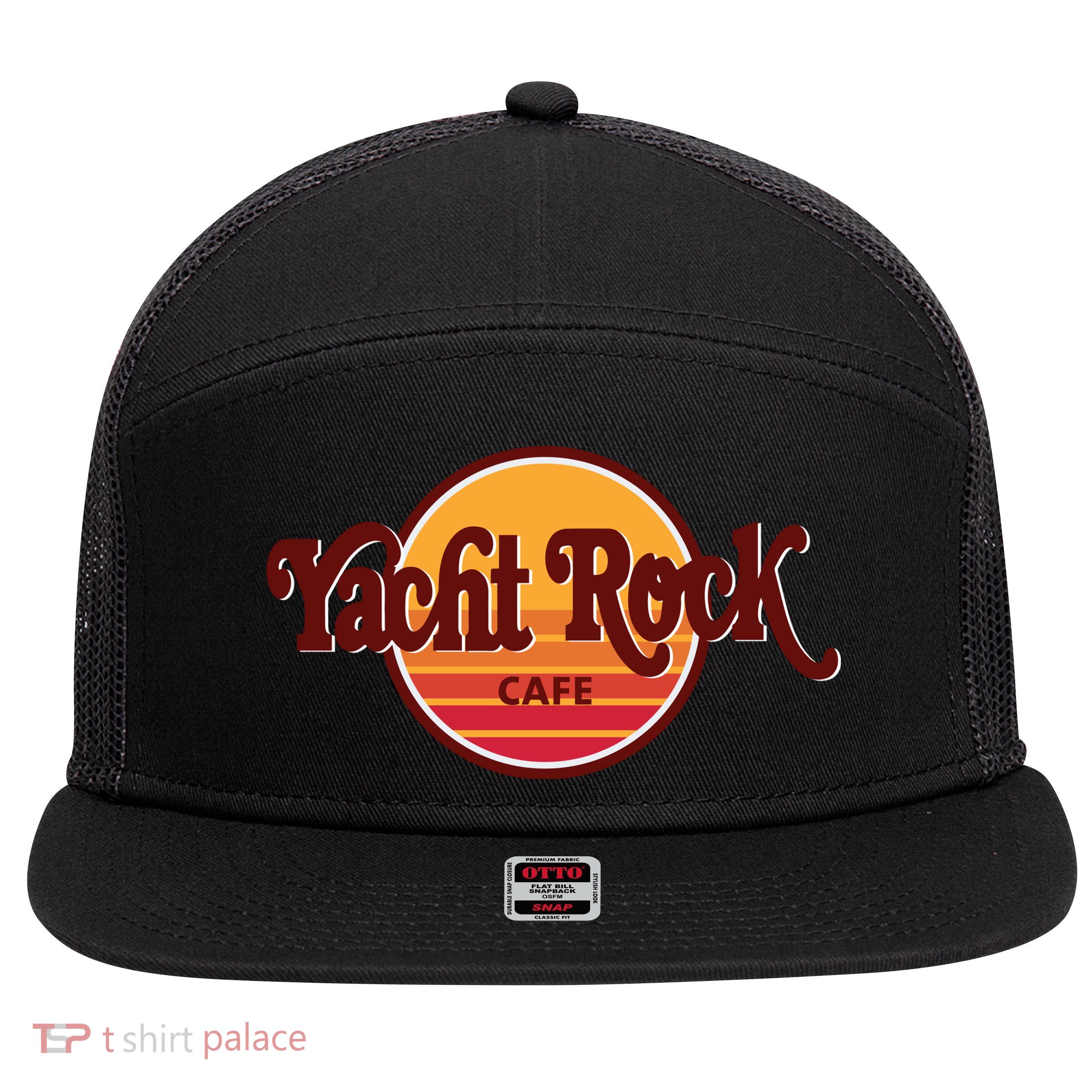 Middleclassfancy Yacht Rock Cafe 7 Panel Mesh Trucker Snapback Hat
