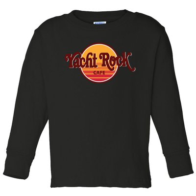 Middleclassfancy Yacht Rock Cafe Toddler Long Sleeve Shirt