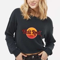 Middleclassfancy Yacht Rock Cafe Cropped Pullover Crew