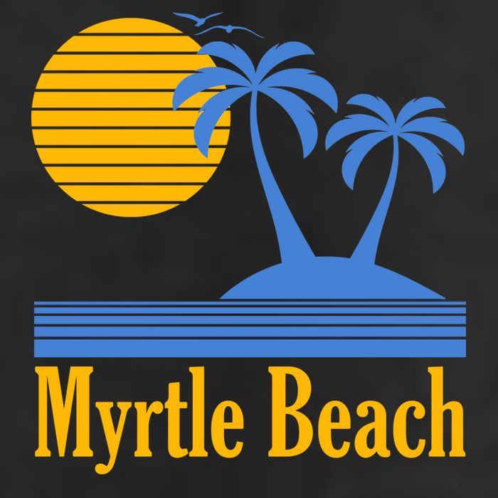 Myrtle Beach Summer Palm Tree Cool Comfort Performance Bucket Hat