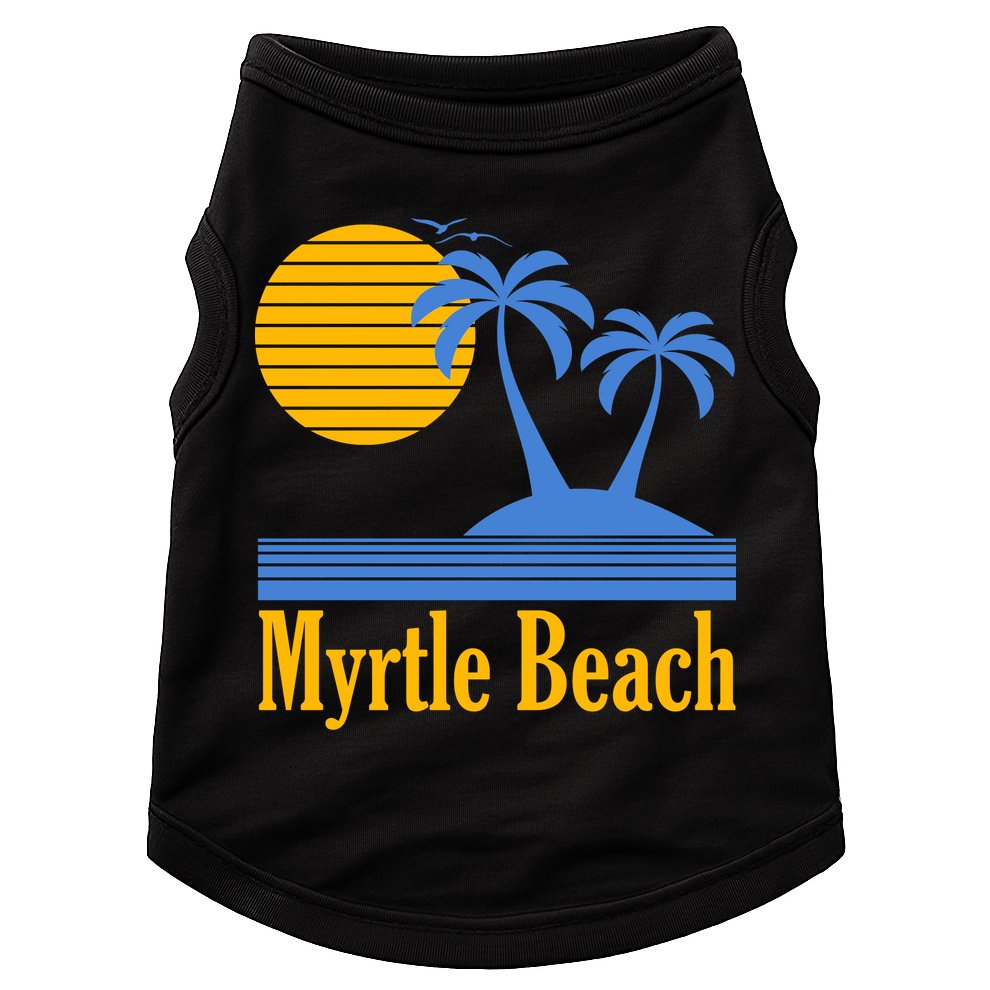 Myrtle Beach Summer Palm Tree Doggie Tank