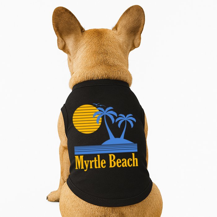 Myrtle Beach Summer Palm Tree Doggie Tank