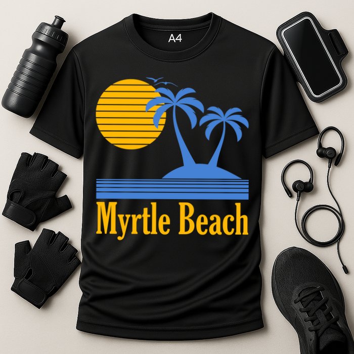Myrtle Beach Summer Palm Tree Performance Shirt
