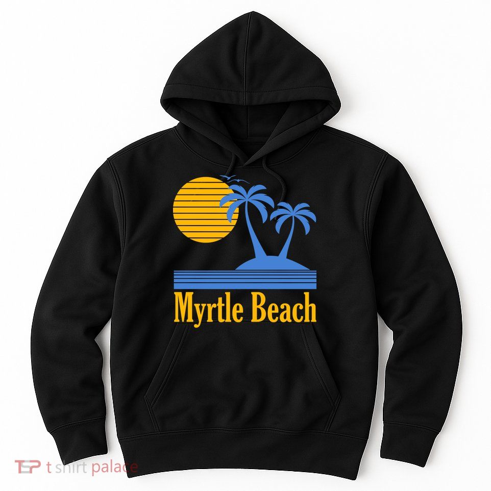 Myrtle Beach Summer Palm Tree Hoodie