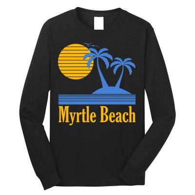 Myrtle Beach Summer Palm Tree Long Sleeve Shirt