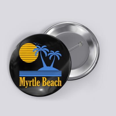 Myrtle Beach Summer Palm Tree Button