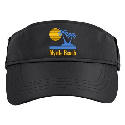Myrtle Beach Summer Palm Tree Adult Drive Performance Visor