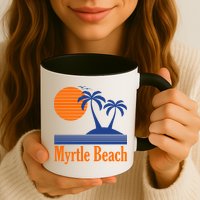 Myrtle Beach Summer Palm Tree Mug