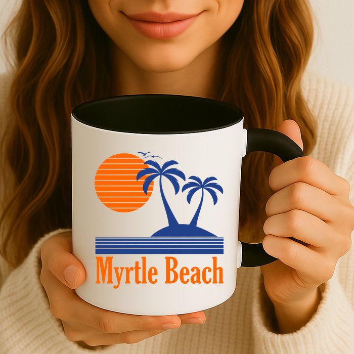 Myrtle Beach Summer Palm Tree Mug
