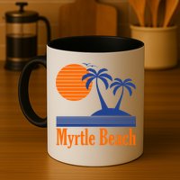 Myrtle Beach Summer Palm Tree Mug