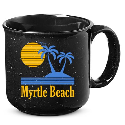 Myrtle Beach Summer Palm Tree 15oz Campfire Ceramic Mug