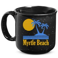 Myrtle Beach Summer Palm Tree 15oz Campfire Ceramic Mug