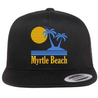 Myrtle Beach Summer Palm Tree Flatbill Hat