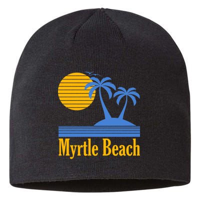 Myrtle Beach Summer Palm Tree Sustainable Beanie