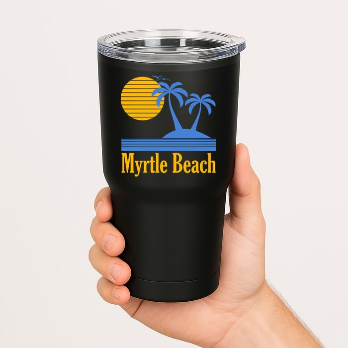 Myrtle Beach Summer Palm Tree Tumbler