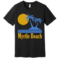 Myrtle Beach Summer Palm Tree Premium T-Shirt