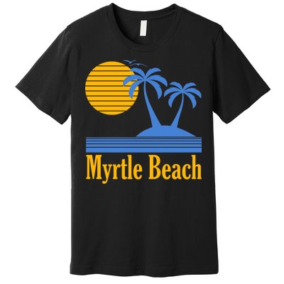 Myrtle Beach Summer Palm Tree Premium T-Shirt