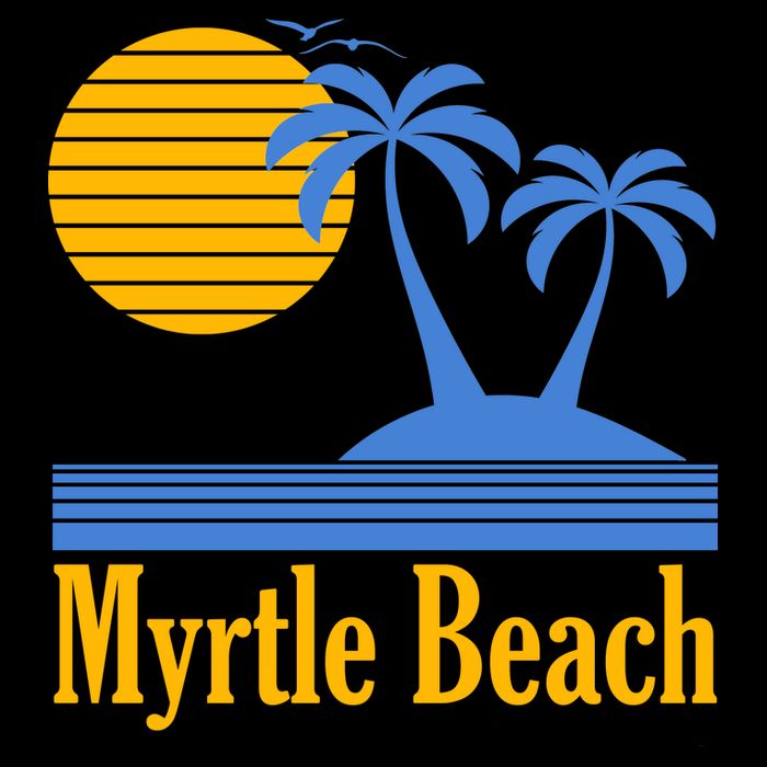 Myrtle Beach Summer Palm Tree Premium T-Shirt