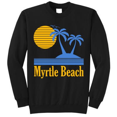 Myrtle Beach Summer Palm Tree Tall Sweatshirt