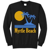 Myrtle Beach Summer Palm Tree Tall Sweatshirt