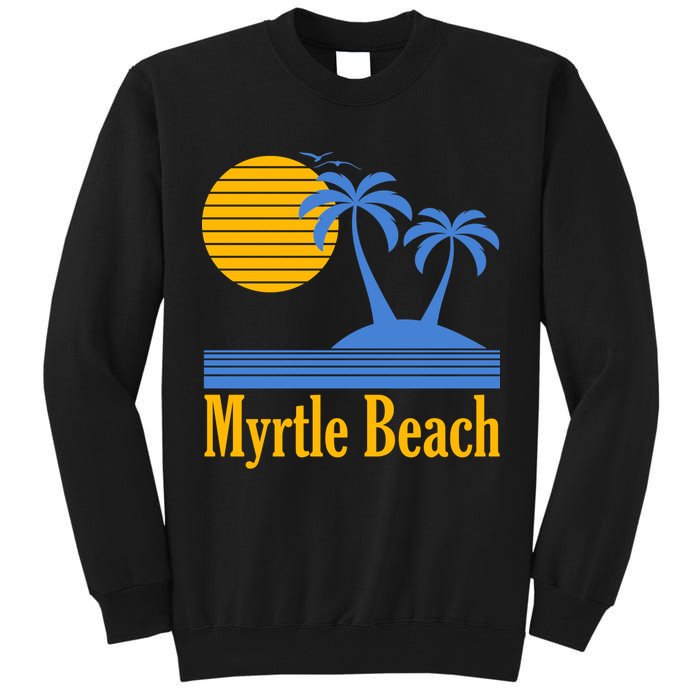 Myrtle Beach Summer Palm Tree Tall Sweatshirt