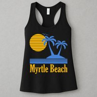 Myrtle Beach Summer Palm Tree Womens Tank Top