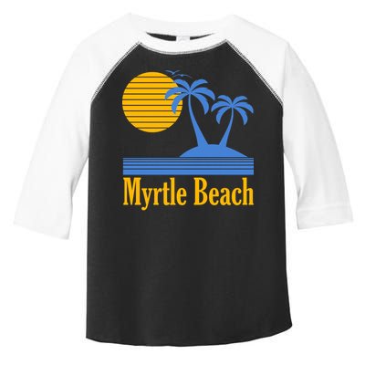 Myrtle Beach Summer Palm Tree Toddler Fine Jersey T-Shirt