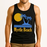 Myrtle Beach Summer Palm Tree Tank Top