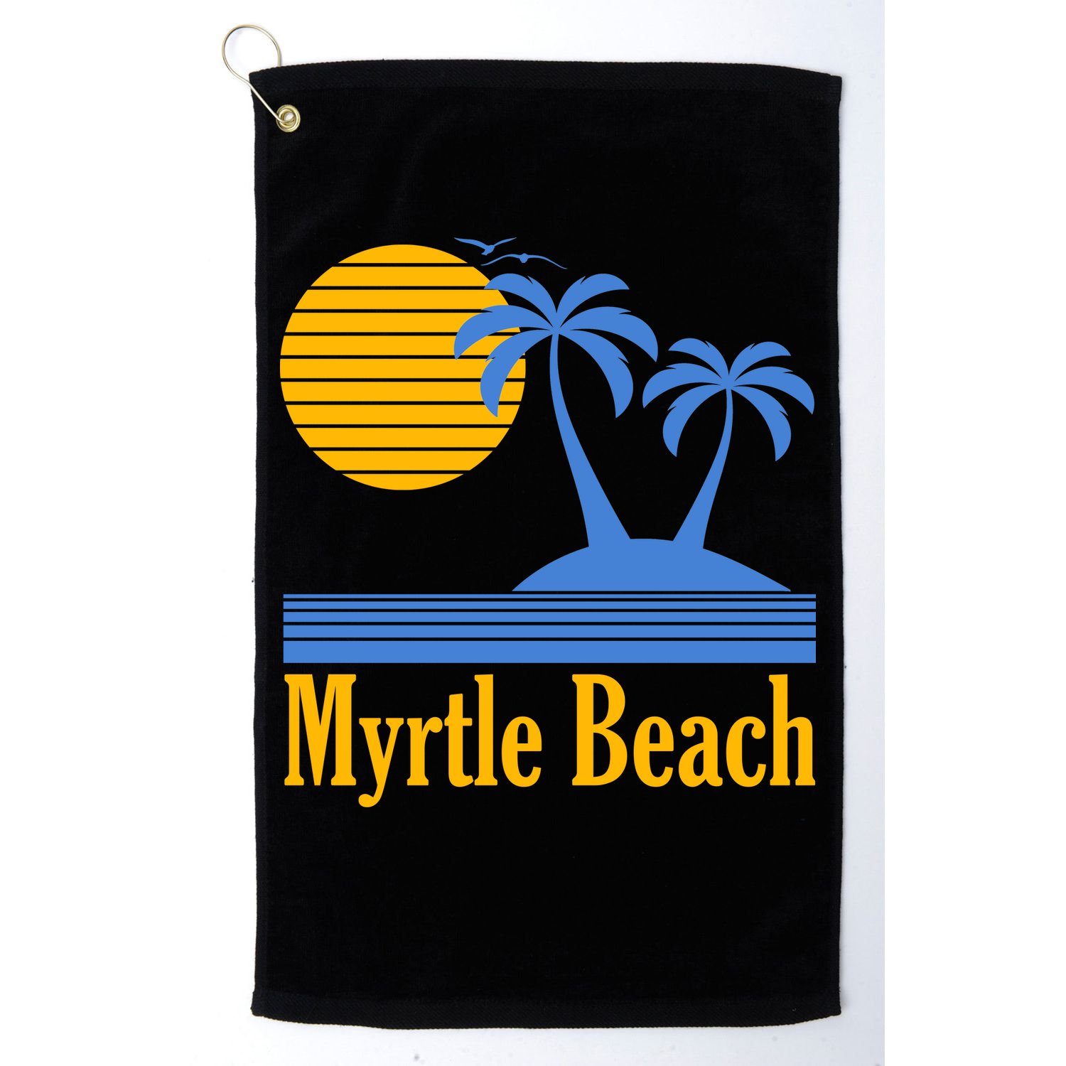 Myrtle Beach Summer Palm Tree Golf Towel