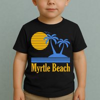 Myrtle Beach Summer Palm Tree Toddler T-Shirt