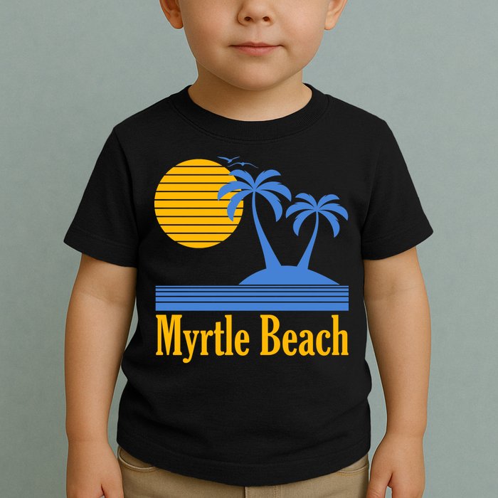 Myrtle Beach Summer Palm Tree Toddler T-Shirt