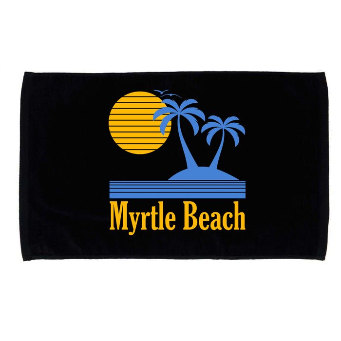 Myrtle Beach Summer Palm Tree Microfiber Hand Towel